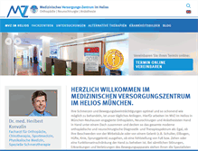 Tablet Screenshot of mvz-im-helios.de